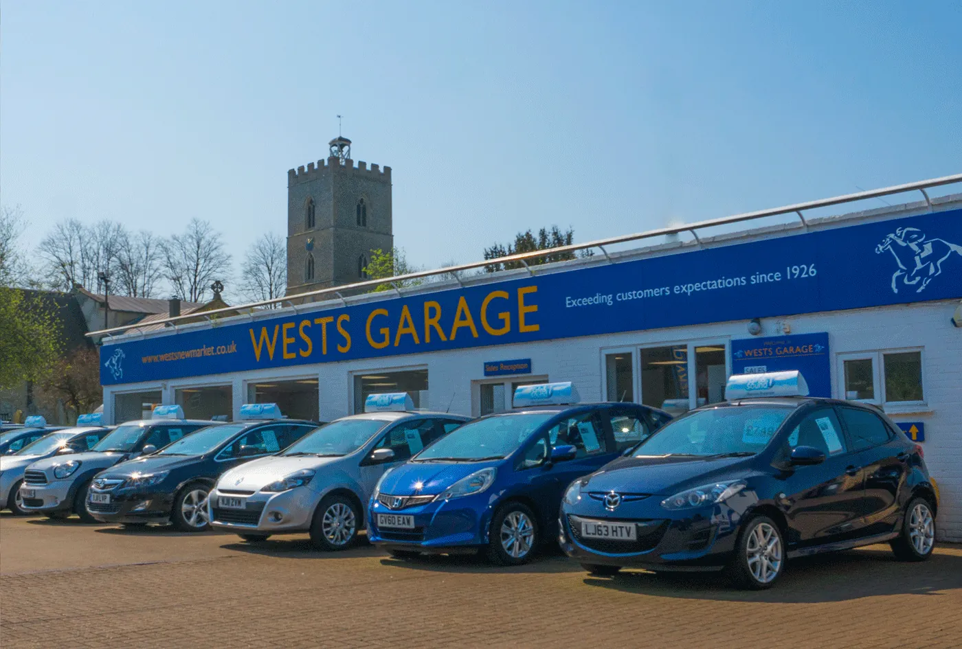 Wests Garage workshop and forecourt today